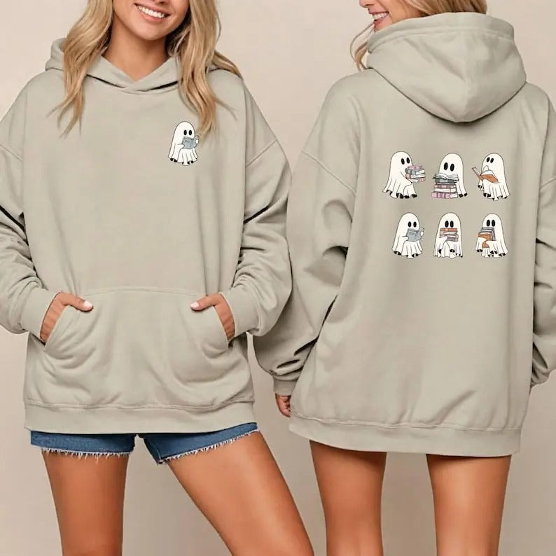 Halloween Ghost Hoodie, Halloween Hoodie Sweatshirt, Cute Spooky Shirt, Funny Ghost Sweatshirt Hoodie, Halloween Gifts Spooky Season Sweater