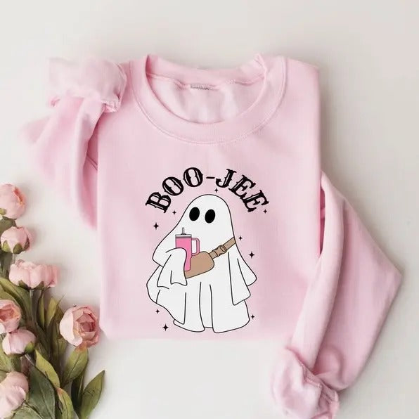 Halloween Ghost Shirt, Boo Jee Shirt, Boo Shirt, Spooky Ghost Hoodie, Spooky Season Ghost Sweater, Spooky Vibes Shirt, Halloween Gifts