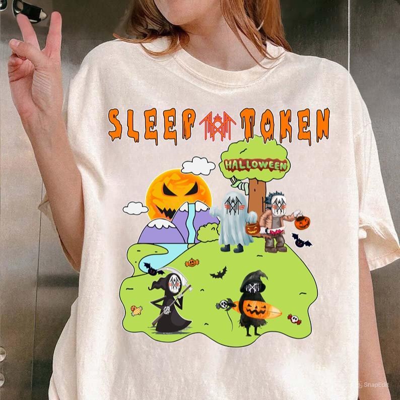 Halloween Sleep Token Shirt Scary Characters Horror Spooky Vibes Tshirt