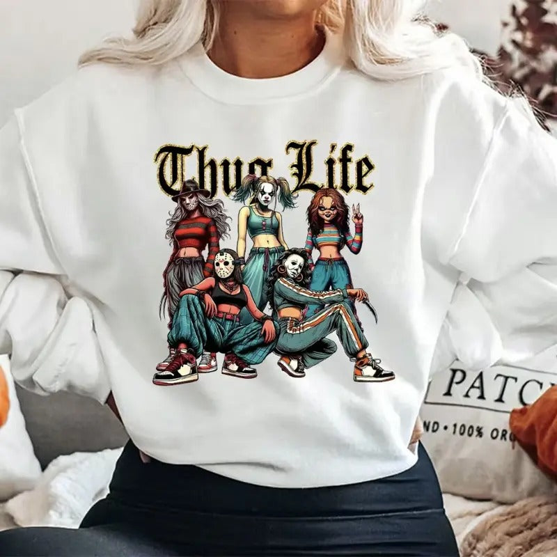 Halloween T-Shirt, Halloween Sweatshirt, Halloween Hoodie, Halloween Gift Shirt Casual Womenswear