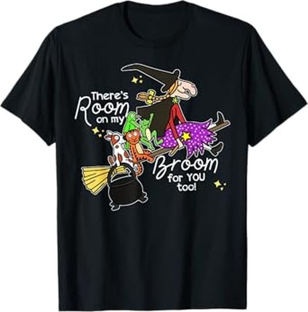 Halloween There's Room On My Broom For You Too Teacher T-Shirt