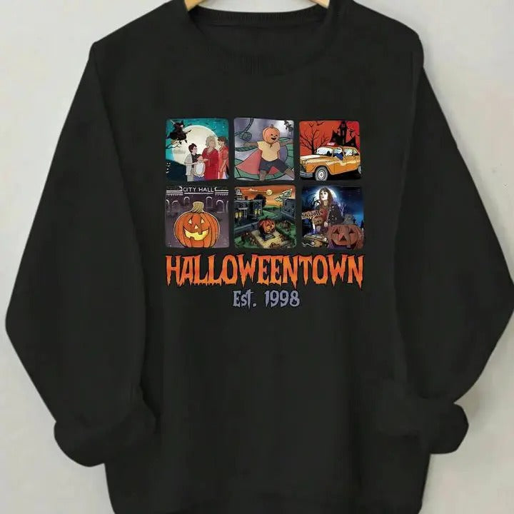 Halloweentown Sweatshirt, Halloween Town Est 1998 Sweatshirt, Fall Sweatshirt, Pumpkin Shirt, Womens Halloween Sweatshirt, Fall Sweatshirt, Halloween Sweatshirt, Funny Halloween Shirt, Halloween for women