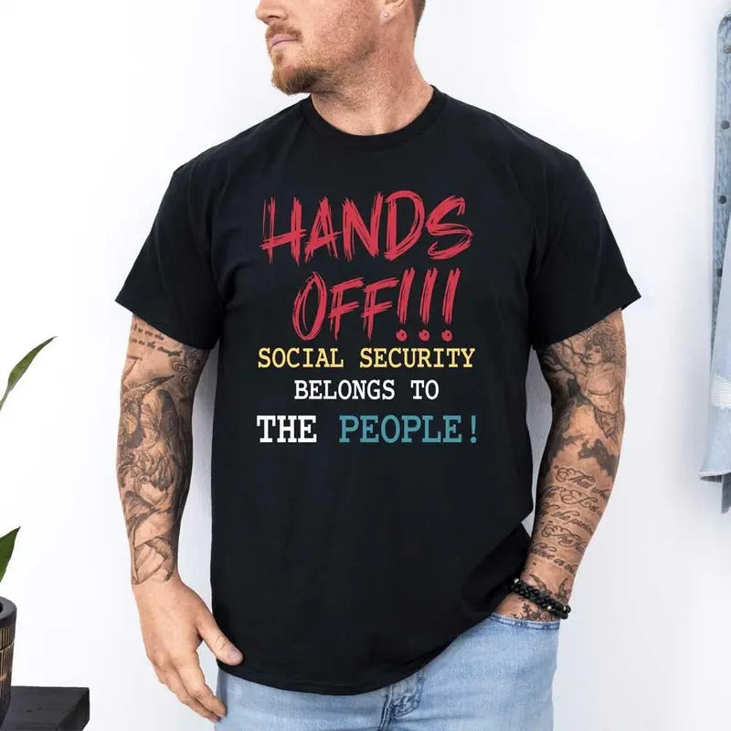 Handdss Offf T-Shirt, Handdss Offf Protest T-Shirt, Politicall Handdss Offf