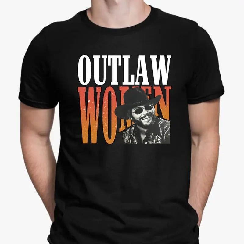 Hank Williams Jr Outlaw Women Shirt, Women Tee