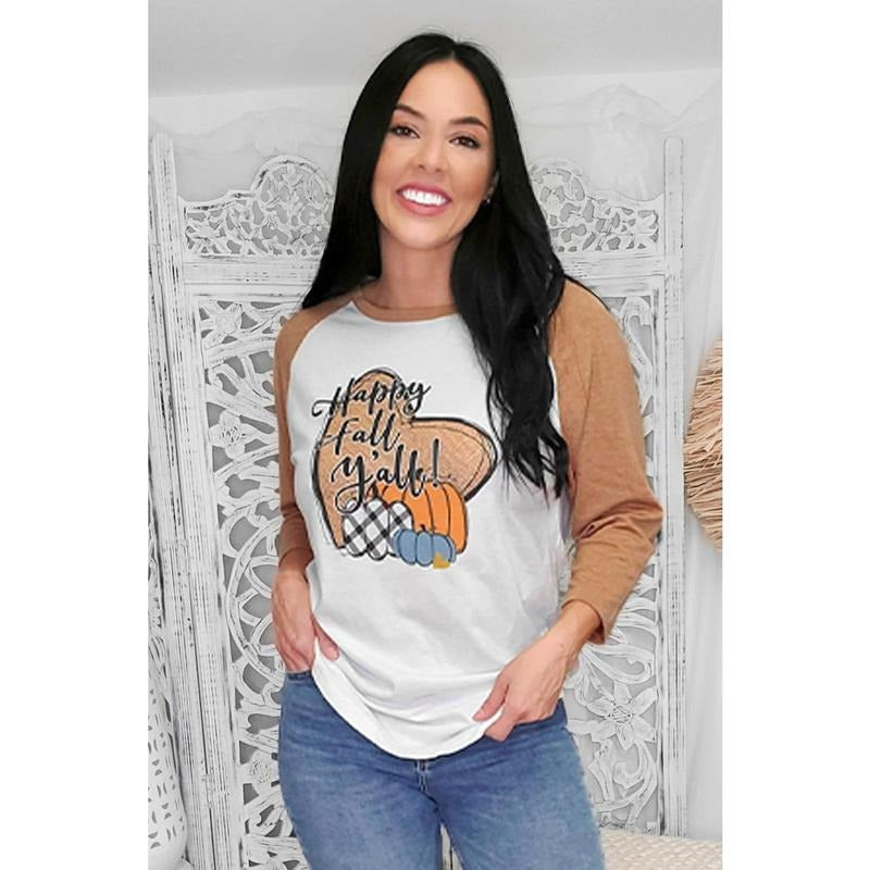 Happy Fall Y'all Raglan