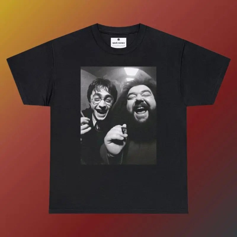 Harry and Hagrid's Night Out T-Shirt, Harry Potter T-Shirt, Funny Harry Potter T-Shirt, Eco-Friendly, Express Delivery, Funny T-Shirt, Rave T-Shirt