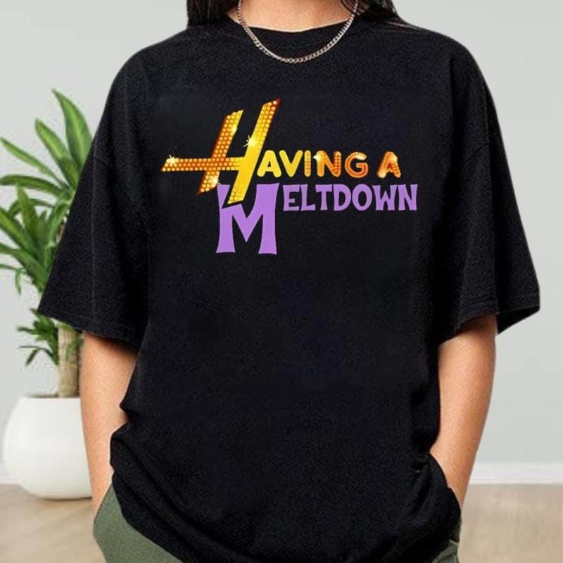 Having A Meltdown Shirt, Vintage 90s Style, Teenager Movie Shirt, Pop Singer Birthday Gift, Clean Look, Goes with Anything