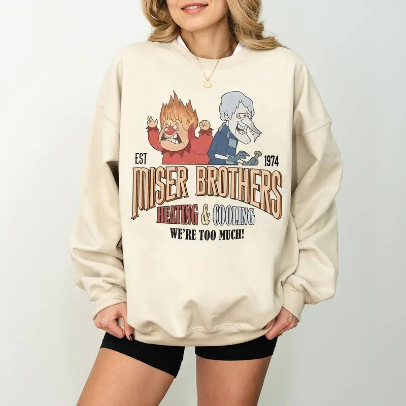 Heating and Cooling We Are Too Much Shirt, The Year Without A Santa Claus Shirt, Family Xmas Gift