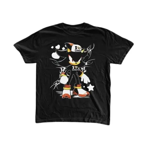 Hedgehog Meme T-Shirt, Funny Shirt, Unisex Graphic Tees Gothic Grunge Y2k Affliction Clothes Men Women Streetwear