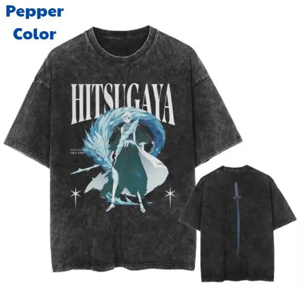 Hitsugaya 2-Sided T-Shirt, Hitsugaya Tee, Bleach Shirt, Anime Manga Shirt, Anime Graphic Tee, Y2k, Unisex T-Shirt, Gift For Men Women Womenswear Menswear Top Streetwear Sweatshirt, Hoodie, Comfort Colors