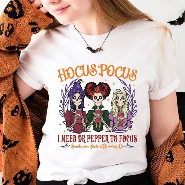Hocus Pocus I need Dr pepper to focus Shirt Halloween Coke Shirt Sanderson Sisters Brewing Co Shirt Funny Halloween Shirt