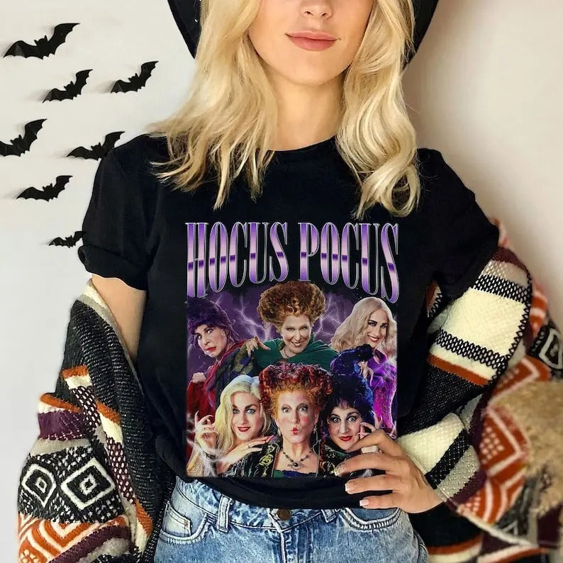 Hocus Pocus Vintage Shirt, Sanderson Sisters Bootleg Shirt, Halloween Witches Shirt, Halloween Party 2024, Halloween Sweatshirt