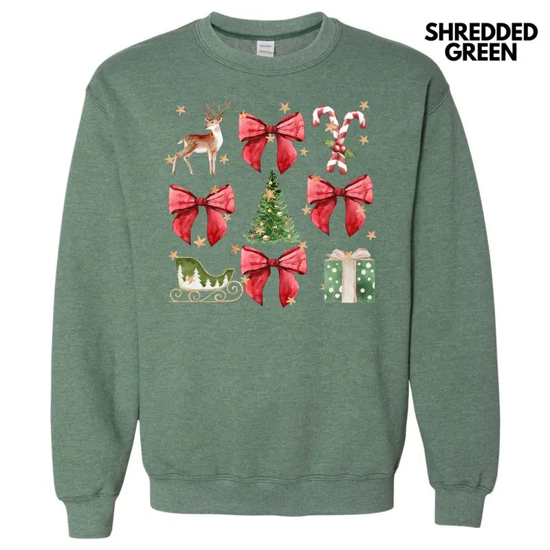 Holiday Classics Coquette Collage Sweatshirt 'NLB'