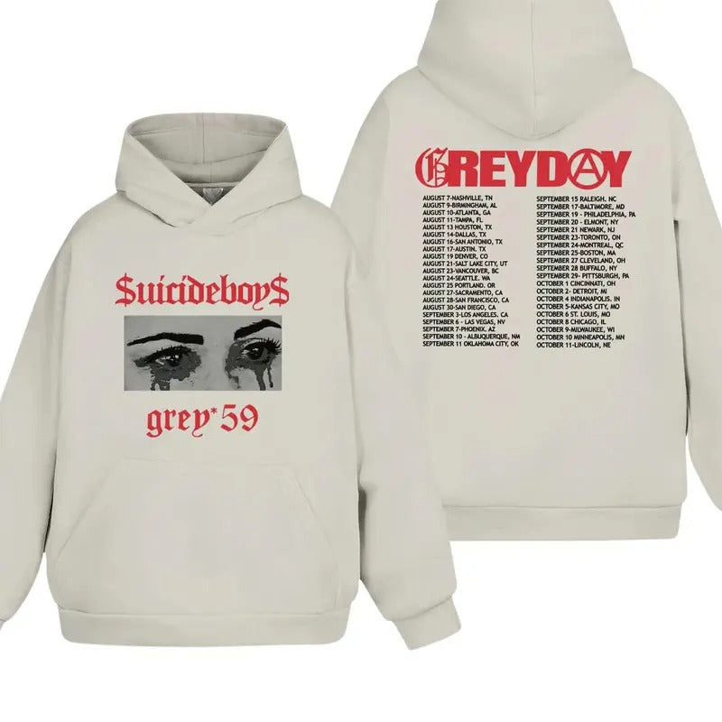 Suicideboys Grey 59 T-Shirt /Sweatshirt/ Hoodie, Shirt Man Woman, Vintage Shirt, Fan Gift - Unisex Style, 100% Cotton Casual Menswear unisex hoodie