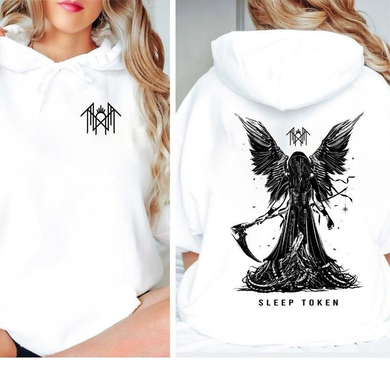 Sleep Token Band Hoodie/T-Shirts Unique Design with Double Side Hoodie/T-Shirts Vintage Style Unisex T-shirt/Hoodie, Vintage for Men and Women