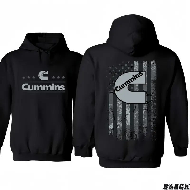 JH Design Mens Cummins Diesel Pullover Hoodie/T-Shirts America Graphic Hoodie/T-Shirts Vintage Style Unisex T-shirt/Hoodie, Vintage for Men and Women