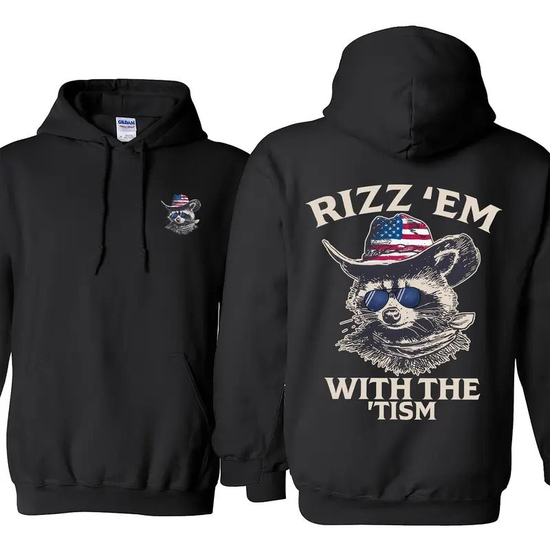 Rizz 'Em With The Tism Vintage Retro Funny T-shirt/Sweatshirt/Hoodie
