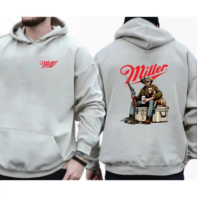 Hunter Trump With Milerr T-shirt Sweatshirt Hoodie, Hunting Season, Hunting Dog Shirt, Funny Drinking, Gift for Trump Supporter, Election 2024, Full Size