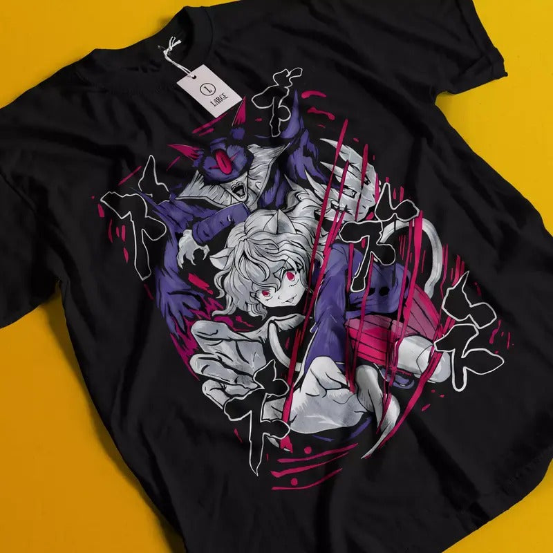 Hunter X Hunter Pitou T-Shirt Anime Manga HxH Killua Shirt Hisoka Gon Kite Tee