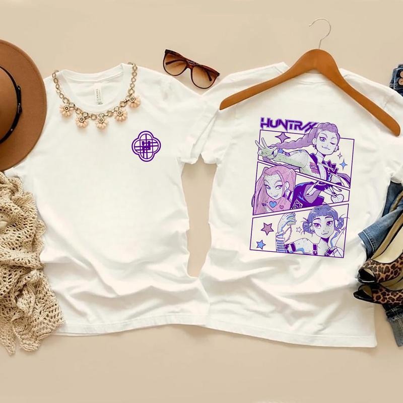 Huntrix Tshirt, Demon Hunters Tiger T-shirt, Music Band Shirt, Kpop Lover Shirt, Gift For Kpop Fan