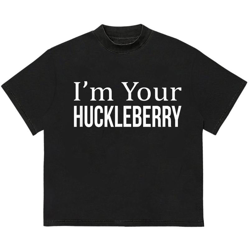 Huucklebeeerry T-Shirt Stylish Tee for Everyday Looks Edgy Streetwear Trendy Cotton with Graphic Print