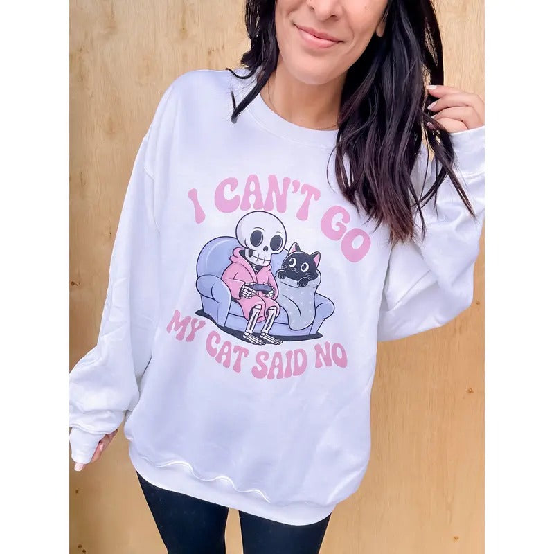 I Cant Go Graphic Top