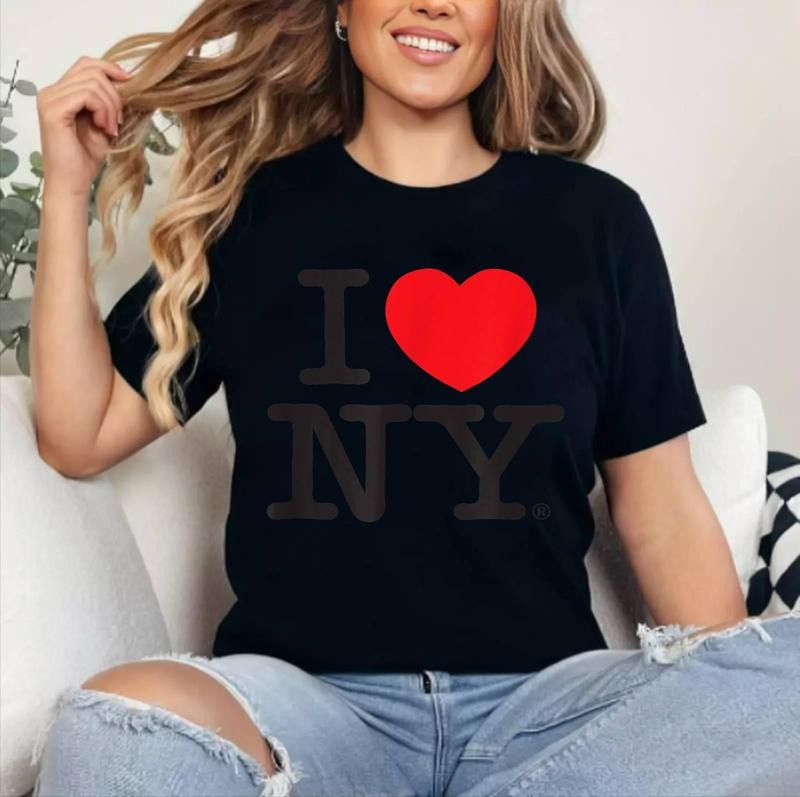 I LOVE NY Classic Logo White T-Shirt | Cotton 100%, Crewneck, Top Womenswear