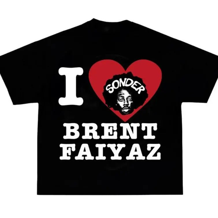 I Love Brenttt Faiyazzz Shirt Graphic Tee Trend shirt Gift For Fans