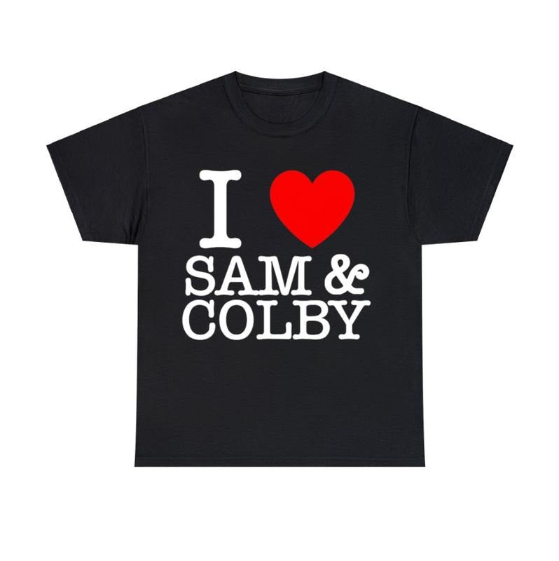 I Love Sam and Colby shirt Unisex Graphic T shirt