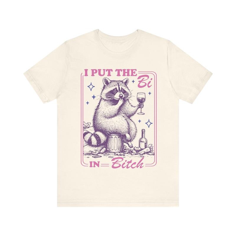 I Put The Bi In b*tch Bisexual T Shirt Hoodie Sweater Bi Pride Shirt Subtle Bisexual Pride Merch Funny Bisexual Bi Clothing Bisexual Sweater