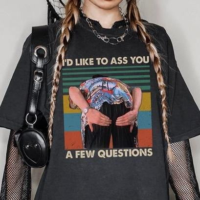 I'd Like To Ass You A Few Questions Vintage T-Shirt, Ace Ventura Shirt, Pet Detective Shirt, Comedy Movie Shirt, Detective Shirt, Ace Shirt