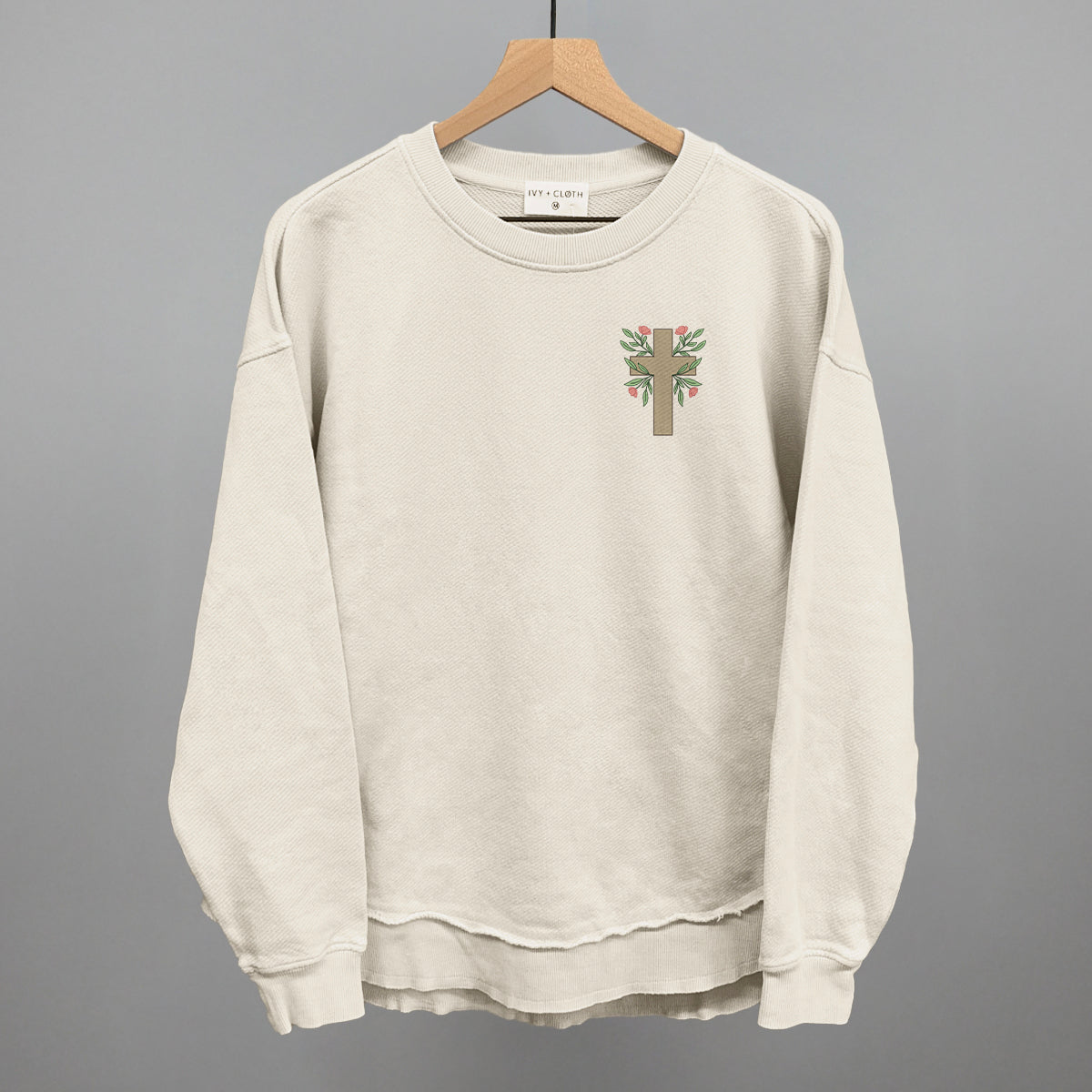 Floral Cross (Left Chest)