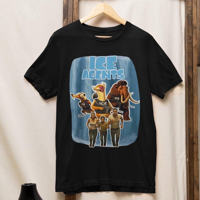 Ice Agents Shirt, Funny Cartoon Tee, Unwearable Hoodie