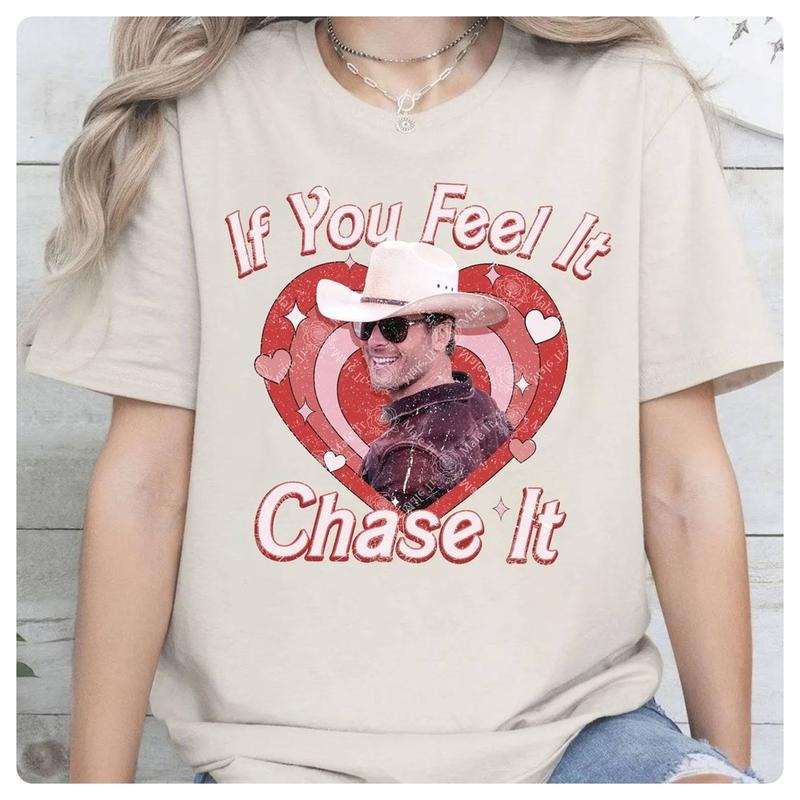 If You Feel It Chase It Glen Powell Shirt Glen Powell Vintage Shirt Glen Powell Twister Movie Shirt