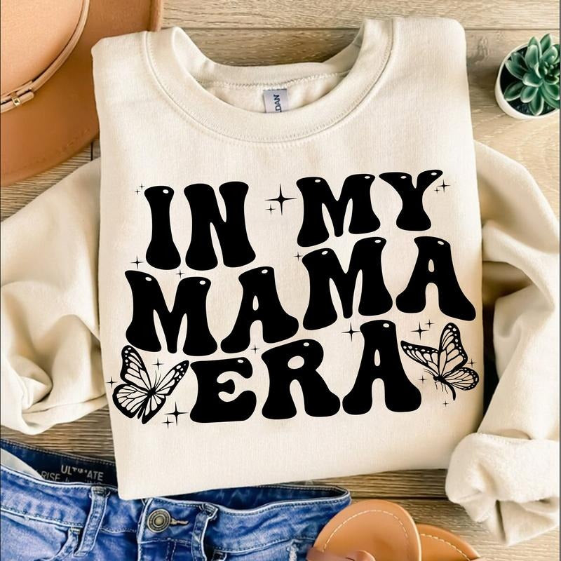 In My Mama Era Shirt Shirt, Trendy Shirt, Trendy Mama Shirt, Wavy Text Shirt, Shirt Files For Cricut