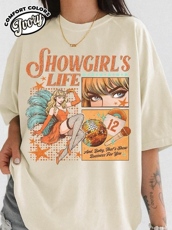 In My Showgirl Era Shirt, Comfort Colors TS Showgirl Shirt, TS12 Music Album Tee, TLOASG Fan Gift, Country Music Tee Gift
