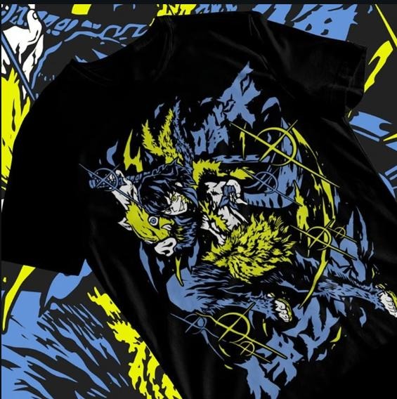 Inosuke Demon Slayer Kimetsu Manga Strip Anime Unisex Tshirt T-shirt Soft Tee , FOR UNISEX ,GIFT FOR ANIME FAN Menswear Top