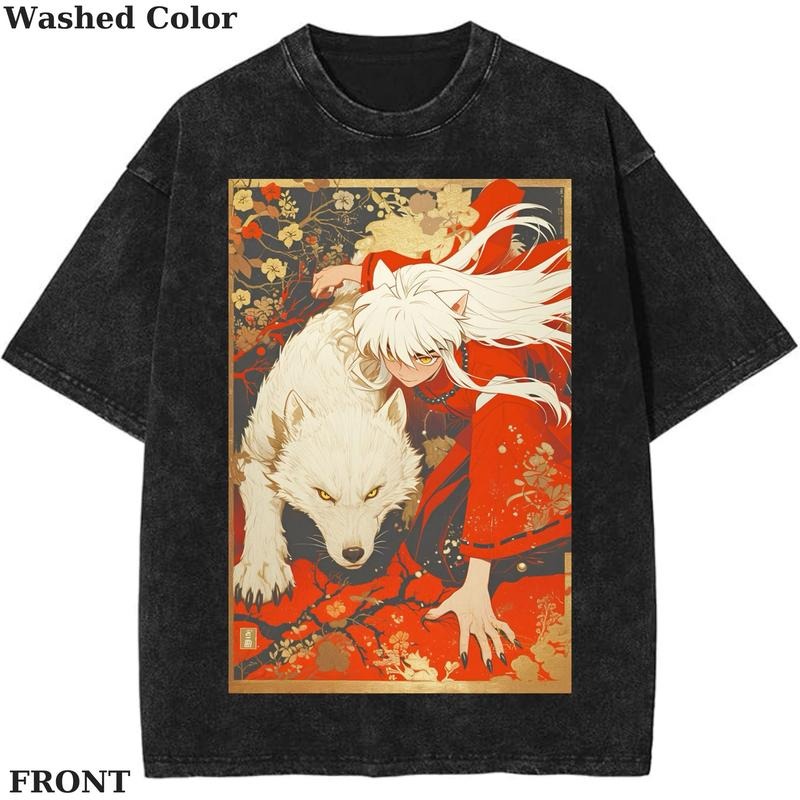 Inuyasha Shirt, Sesshomaru Vintage Tee, Anime Shirt, Anime GRAPHIC tee, Vintage T-Shirt Menswear Top Underwear