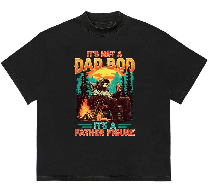 It's Not A Dad Bod It's A Father Figure Tshirt Farther's Day T-Shirt Minimalist Graphic