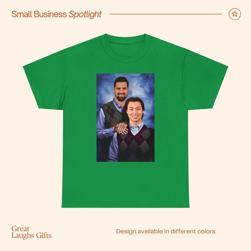 Jamie Benn Jason Robertson Dallas Stars Funny T-Shirt, Christmas Gift Fathers Day Unisex Heavy Cotton T-Shirt