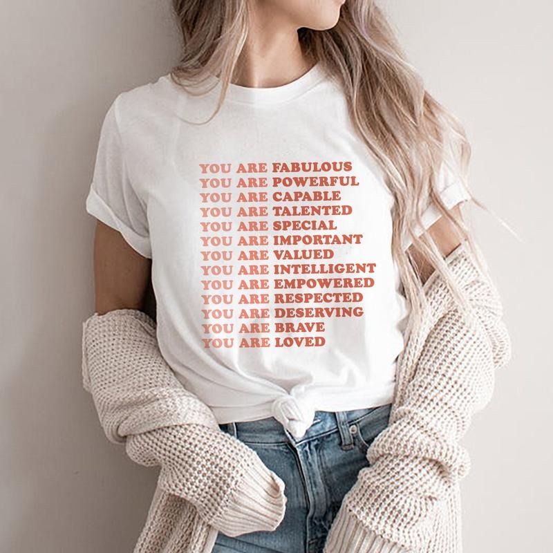 Jessie J Ross You Are Fabulous You Are Loved Hoodie, Feminism T-shirt, We Should All Be Feminists Sweater, Unisex Graphic Tee, Smooth Fabric, Aesthetic Streetwear Vibe