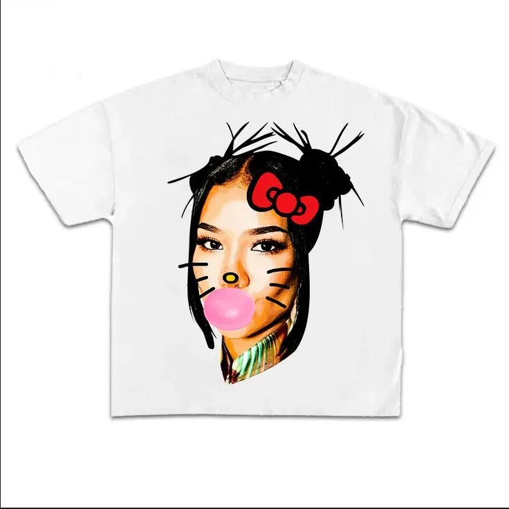 Jhene BUBBLE GUM Rap Shirt Classic Cotton Top