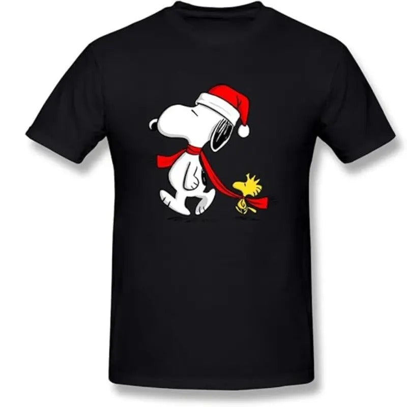 KaiOu Merry Christmas Funny Snoopy Men's O-Neck T-shirt,T-Shirt For Unisex , Gift For Men , Gift For Women Top Womenswear Underwear Human