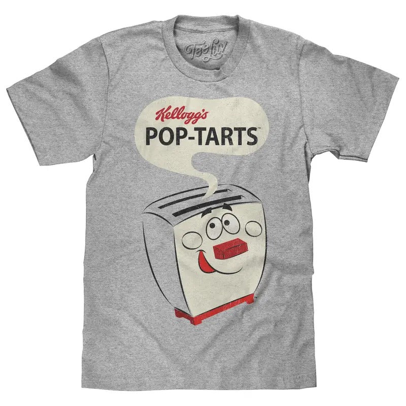 Kellogg's Frosted Pop Tarts Vintage Toaster T-Shirt - Athletic Gray Heather