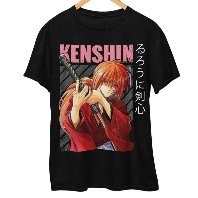 Kenshin T-Shirt, Anime Shirt, Rurouni Kenshin, Samurai Shirt, 90s Anime Shirt
