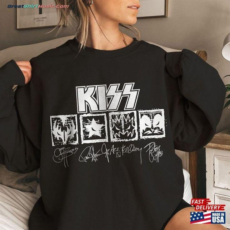 Kiss Band 50th Anniversary Sweatshirt, Rock Legend Tribute Graphic