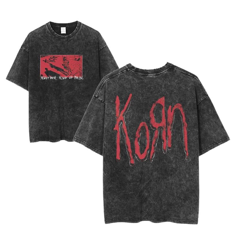 Korn Another Kind Of Pain Graphic Tee, Nu Metal Band Shirt, Grunge Punk Rock Style, Edgy Vintage Aesthetic, Menswear Womenswear Top