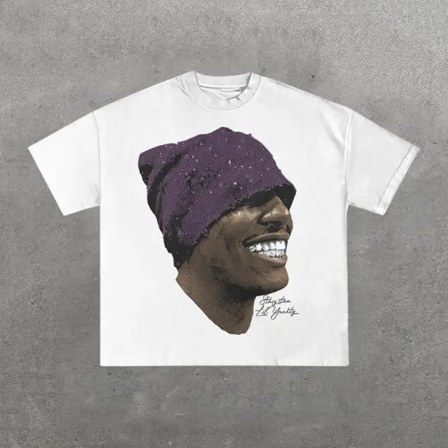 LIL YACHTY Smile T-shirt, Vintage LIL YACHTY Graphic Tee, Y2k, Hip Hop, Unisex T-Shirt, Gift For Men Women Menswear Top Streetwear