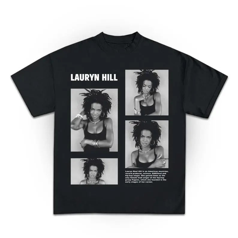 Lauryn Hill T-Shirt, Gift For Woman and Man Unisex T-Shirt, Ms Lauryn Hill Graphic Tee Classic Collar