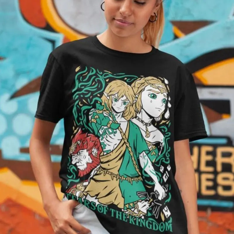 Legend of Zelda Link Shirt - Zelda shirt- Zelda gift- Triforce Tshirt - Hylian Crest Shirt - Zelda T-shirt, Zelda Gift, Zelda Gifts